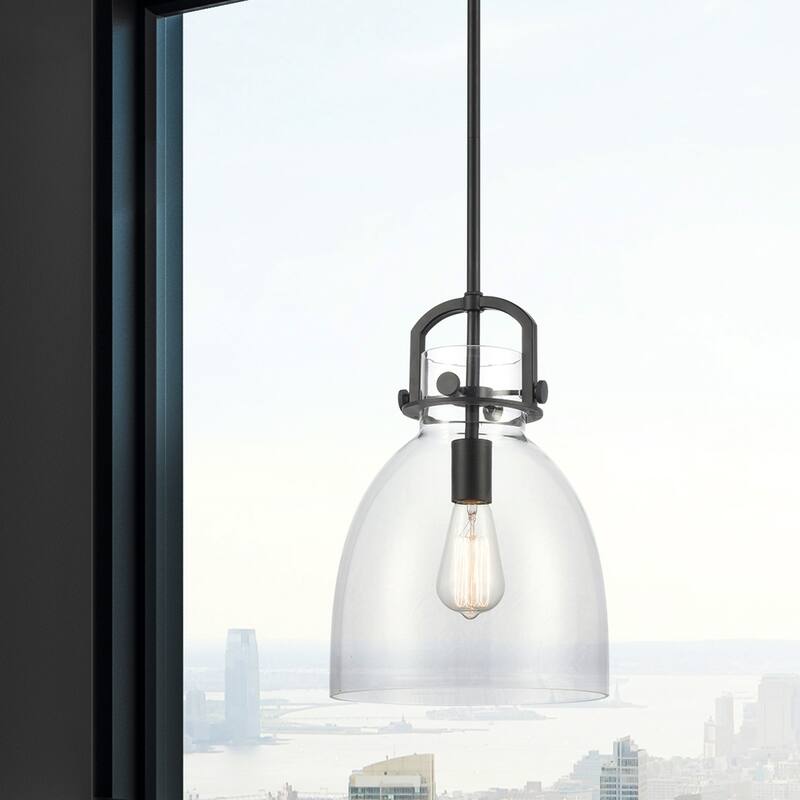 Innovations Lighting Newton Bell - 1 Light 10" Stem Hung Pendant