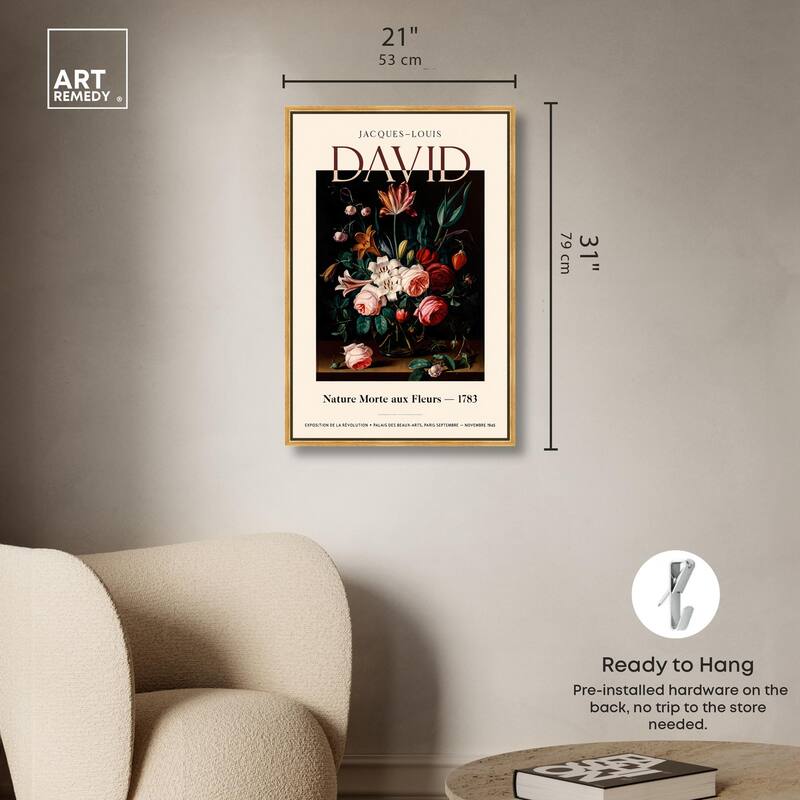 Flowers in a Dark Canvas by Art Remedy