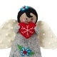 preview thumbnail 6 of 7, Handmade Felt Angel Tree Topper/Tabletop Décor, Turquoise