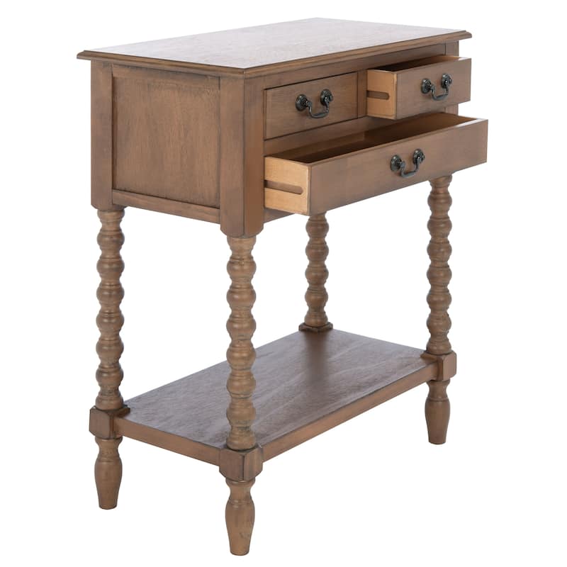 SAFAVIEH Ivie 3-Drawer Console Table - 23.5" W x 13" L x 29.5" H - 23.5" W x 13" L x 29.5" H - 24Wx13Dx30H