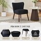 preview thumbnail 3 of 19, Modern Velvet Accent Chair Set of 2, Soft Upholstered Living Room Chair with Wooden Legs