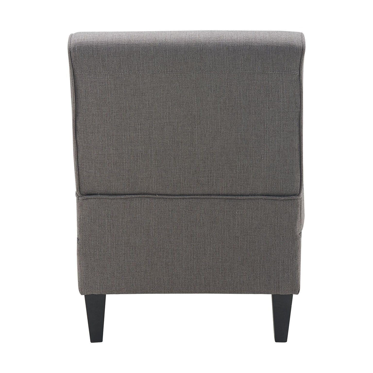 Serta Copenhagen Tufted Armless Accent Chair with Cushioned Seat