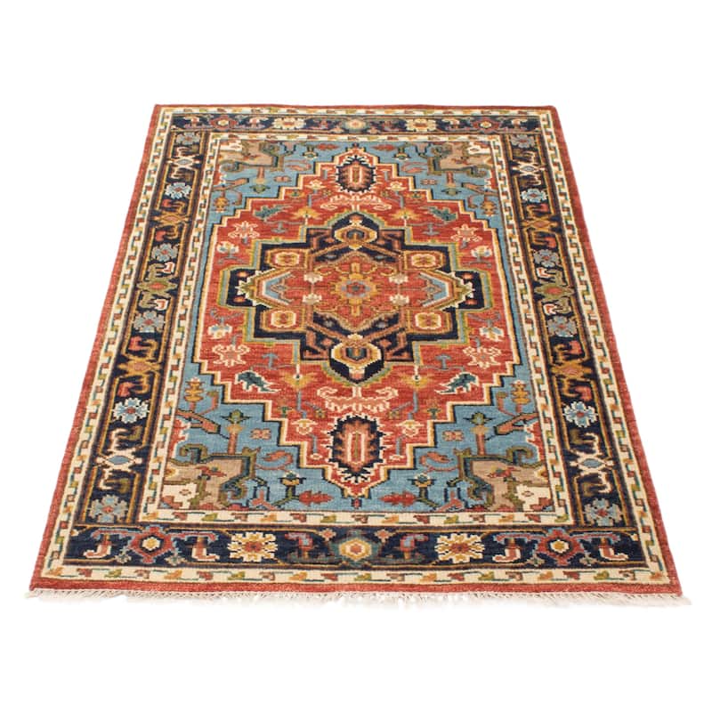 ECARPETGALLERY Hand-knotted Jules Serapi Red Wool Rug - 4'10 x 7'11