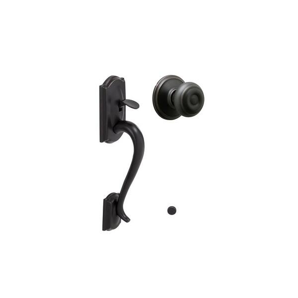 Schlage Camelot Lower Handleset Featuring the Bed Bath
