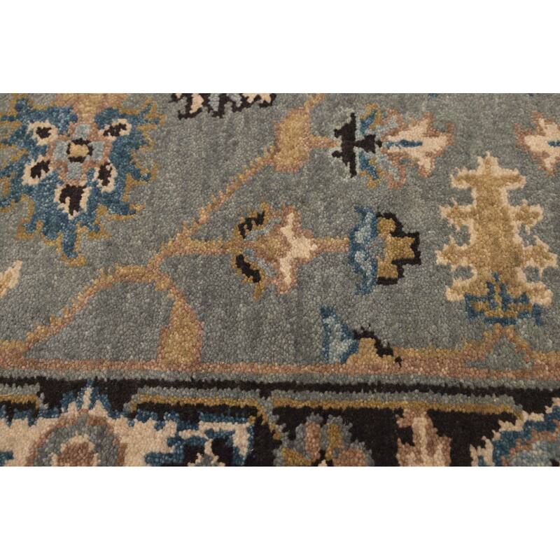 ECARPETGALLERY Hand-knotted Finest Agra Jaipur Teal Wool Rug - 2'6 x 7'9