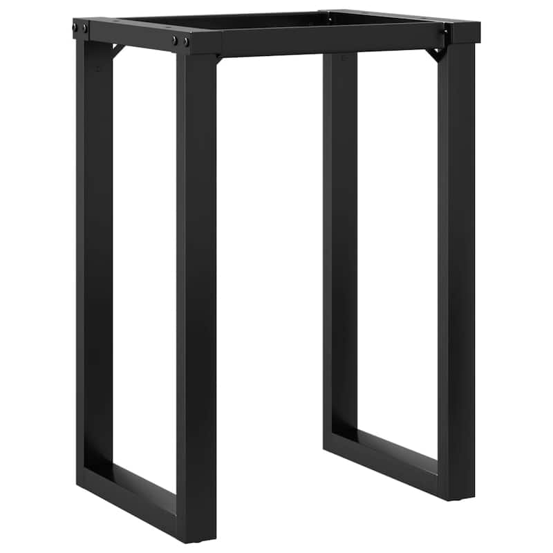 vidaXL Dining Table Leg Black Powder-coated steel Standard Durable - 19.7 x 23.6 x 28.7 in