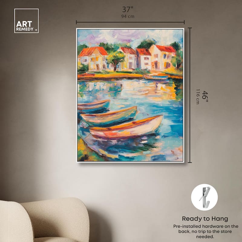 Bayside Calm II Canvas by Art Remedy