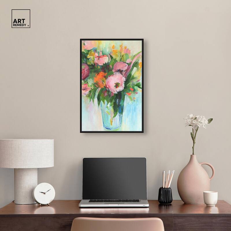 Charming Bouquet Canvas by Art Remedy