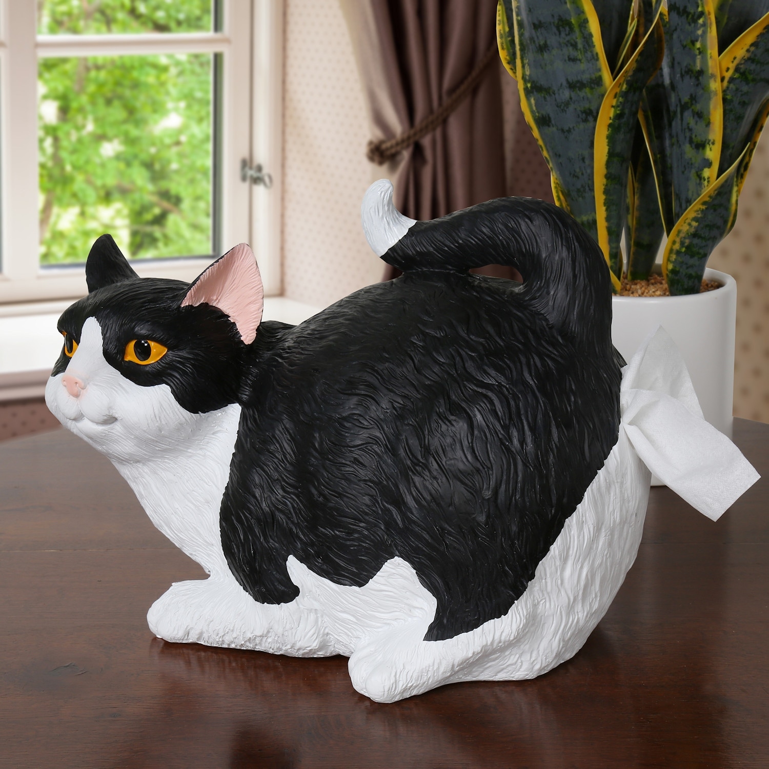Shop Cat Butt Tissue Holder Black White Tuxedo Fits Standard