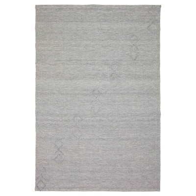 ECARPETGALLERY Braid weave Sienna Grey Wool Rug - 4'11 x 7'5