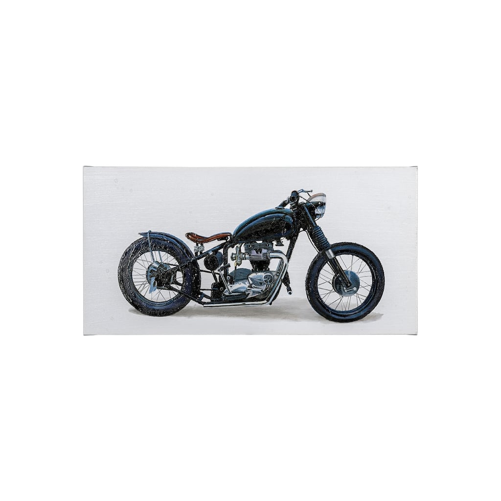 Lets Roll I White (22 x 44) Canvas Art Print