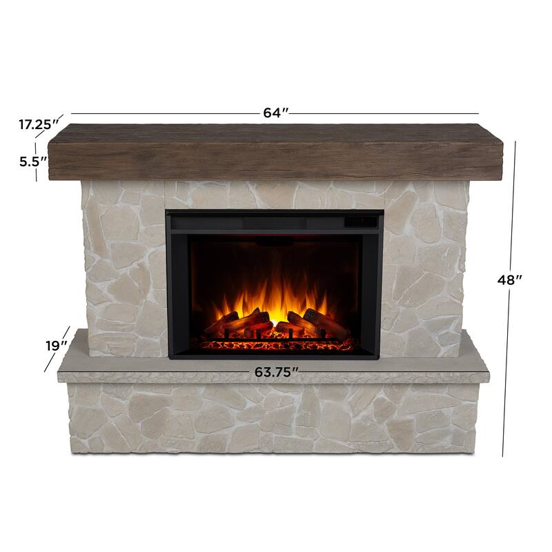 Odette Grand Electric Fireplace by Real Flame