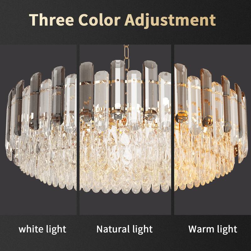 Layer Modern Luxury Crystal Pendant Chandelier