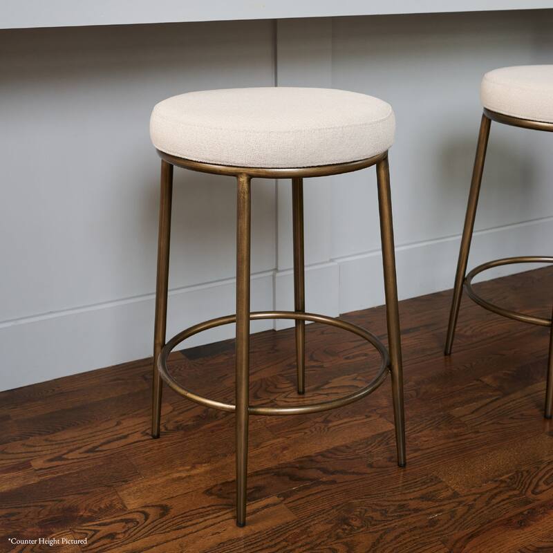 Maven Lane Stella Metal Kitchen Dining Stool