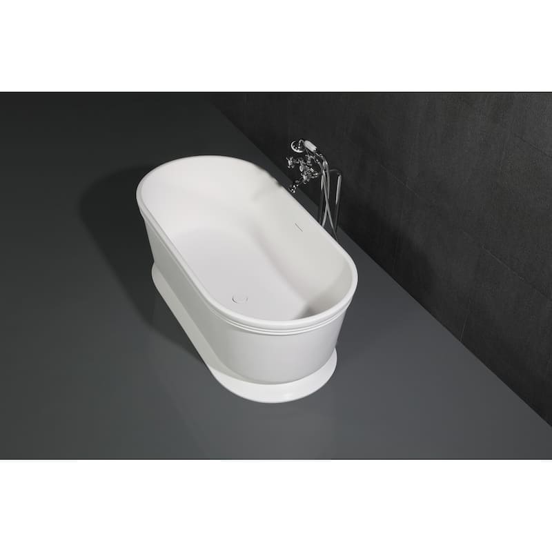 Traditional Freestanding Tub Faucet with Supply Line and Stop Valve