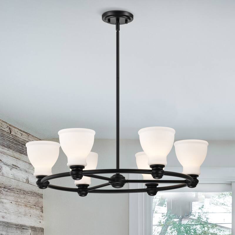 Nuvo Lighting 60/8027 Russel 6 Light 28" Wide Ring Chandelier