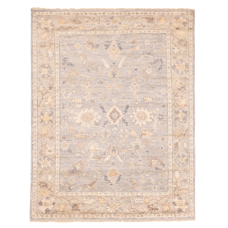 ECARPETGALLERY Hand-knotted Jules Serapi Grey Wool Rug - 7'10 x 10'0