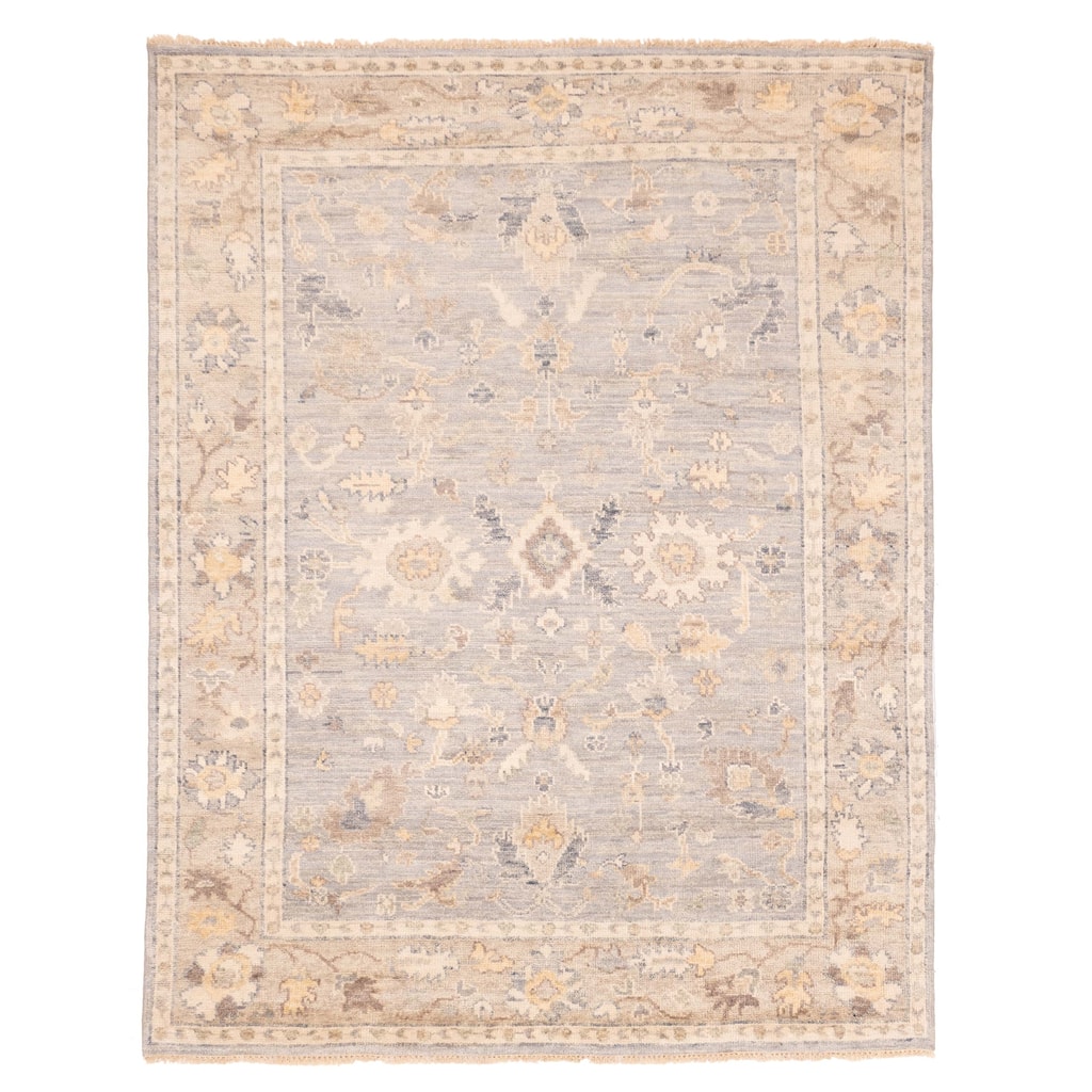 ECARPETGALLERY Hand-knotted Jules Serapi Grey Wool Rug - 7'10 x 10'0