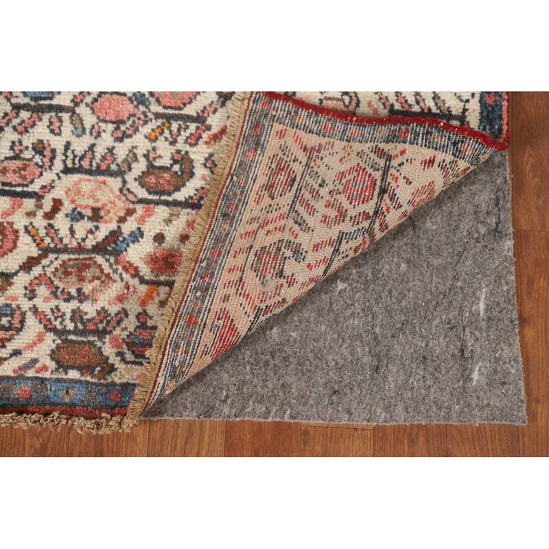 Tribal Geometric Hamedan Persian Accent Rug Hand-Knotted Wool Carpet - 3'5" x 6'4"