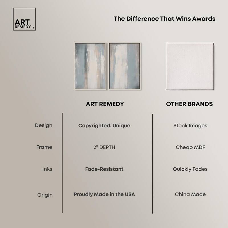 Neutral Ground Canvas Set of 2 by Art Remedy