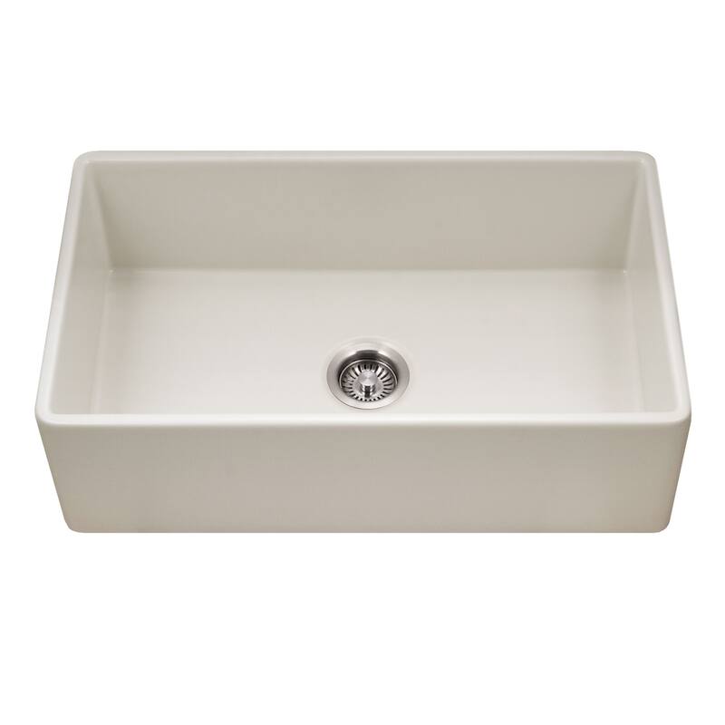 Houzer PTG-4318 Platus 33" Farmhouse Single Basin Fireclay Kitchen
