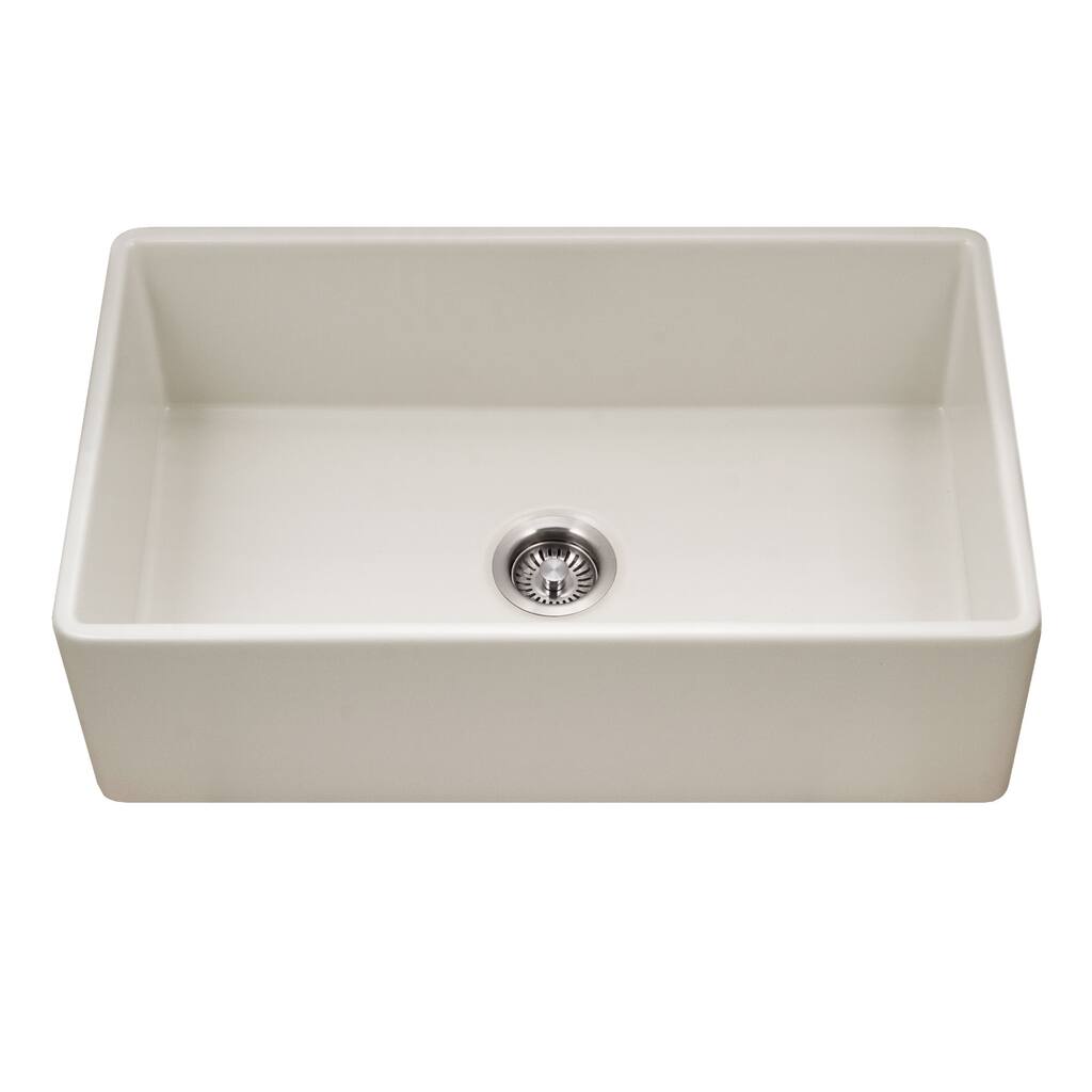 Houzer PTG-4318 Platus 33" Farmhouse Single Basin Fireclay Kitchen
