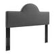 preview thumbnail 41 of 57, Dawn King/California King Performance Velvet Headboard Charcoal