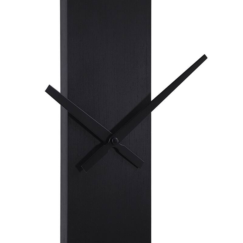 Renwil Romane Indoor Iron Wall Clock, Matte Black
