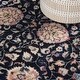 preview thumbnail 6 of 9, Superior Zadar Floral Washable Indoor Area Rug or Runner