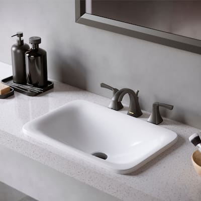 Karran Randburg KBF524 2-Handle Three Hole Widespread Bathroom Faucet with Matching Pop-up Drain