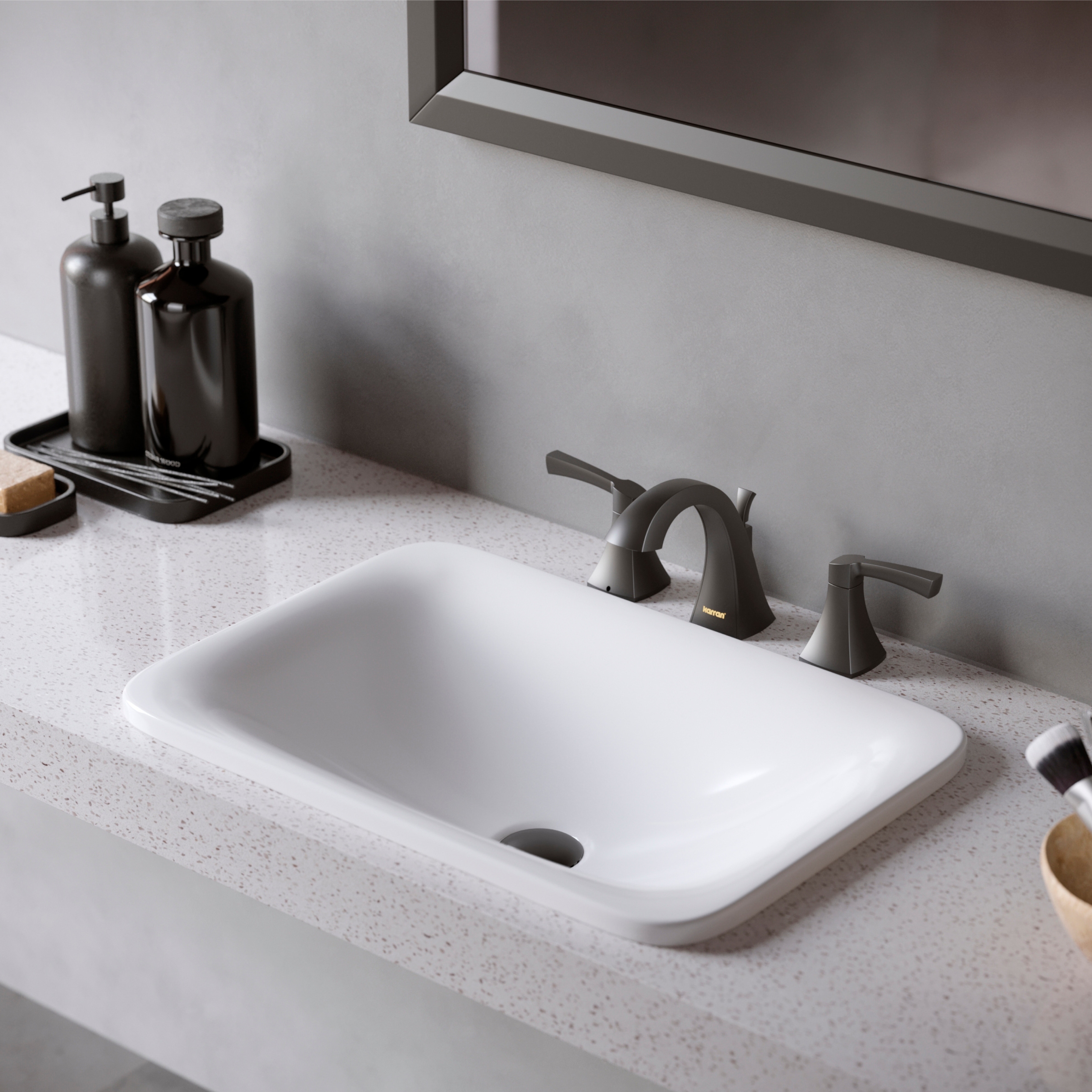 Karran Randburg KBF524 2-Handle Three Hole Widespread Bathroom Faucet with Matching Pop-up Drain
