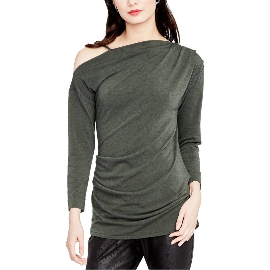 Rachel Roy Womens Asymmetrical Knit Blouse