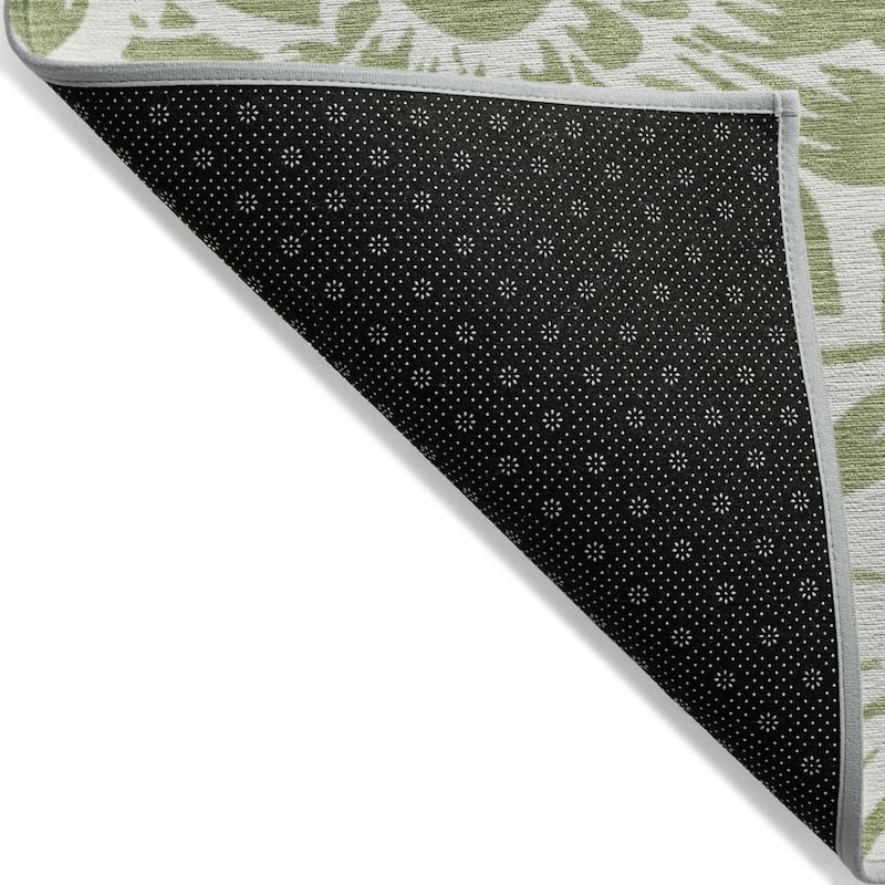 Cafi Botanic Elegance Weather Resistant Timeless Fusion Outdoor Rug