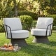 preview thumbnail 3 of 23, Spruce & Spring Patio Fruniture Outdoor Swivel Chair and Side Table