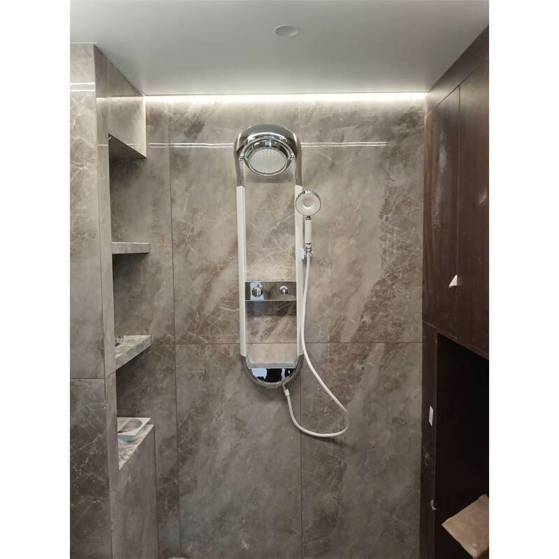 Premium Multi-Function Shower System with Adjustable Modes and Dual Storage Shelves