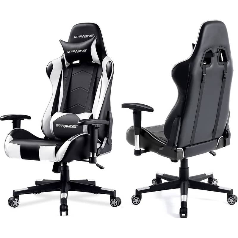Lucklife Gaming Chair Racing Office Computer Ergonomic Video Game Chair with Headrest and Lumbar Pillow Esports Chair