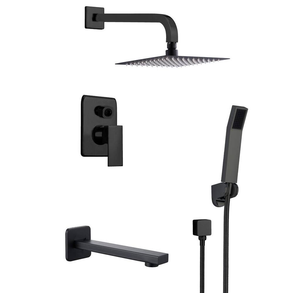 Narmada 9184 2.0 GPM Single Function Shower Head with Faucet - Polished Chrome