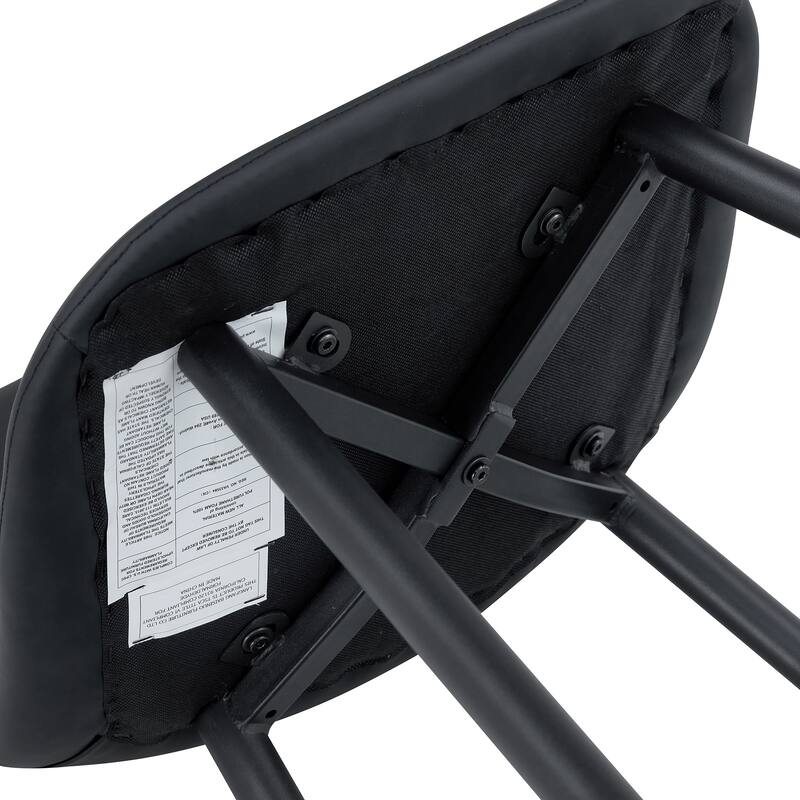 Modern PU Bar Chair Set Two Pieces with Rounded Backrest, Waterproof Cat Paw Leather, Metal Legs for Bars, Living Room