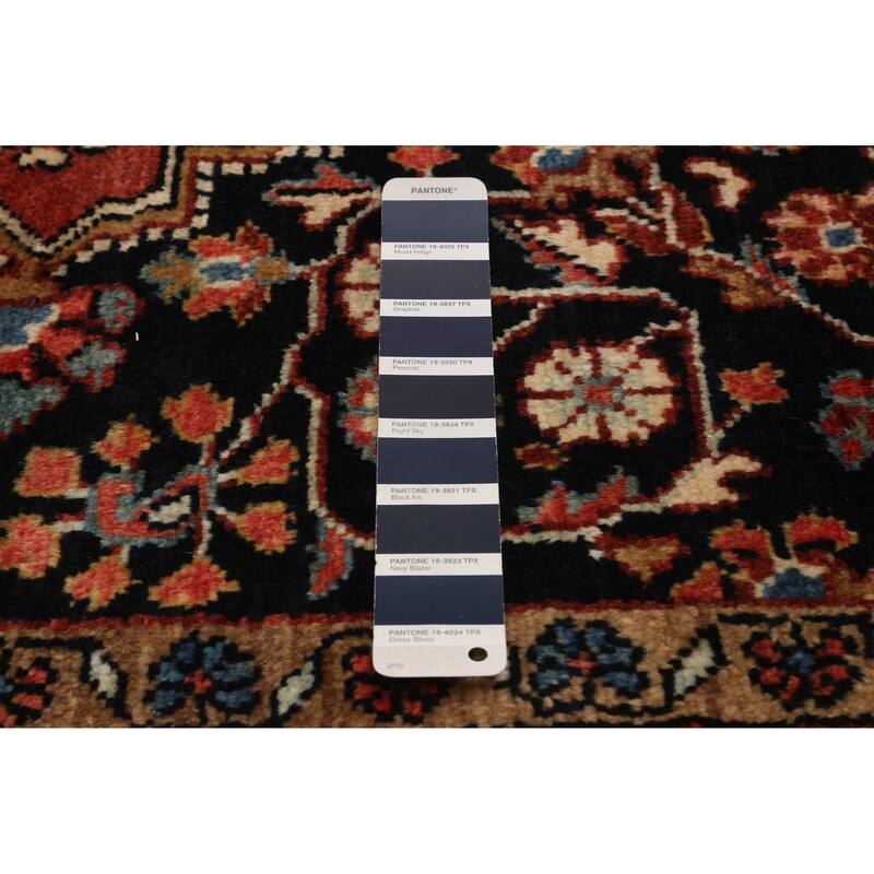 ECARPETGALLERY Hand-knotted Andelz Dark Navy Wool Rug - 4'3 x 6'4