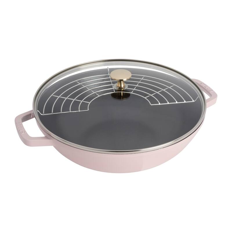 STAUB Cast Iron 4.5-qt Perfect Pan - Pink Peony