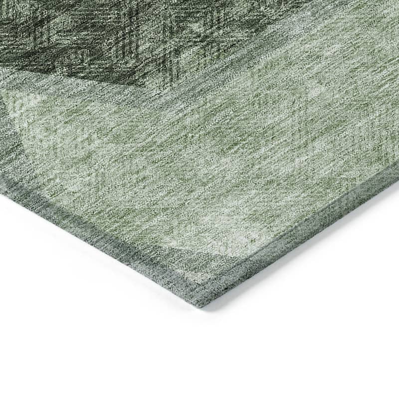 HomeRoots Geometric Transitional Rectangle Outdoor Rug