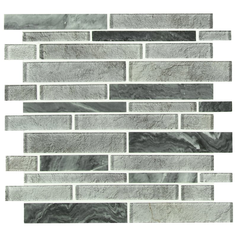 Ackland AKM-G-12X12IL-CA 12" x 12" Glass and Marble and Metal and