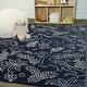 preview thumbnail 6 of 13, Mod-Tod Happy Dinos Dinosaur Dig Kids Area Rug 5'3" x 7' - Navy - Rectangle