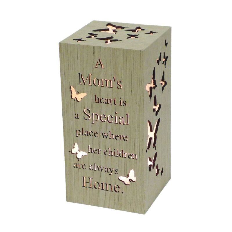 Led With Text - Mom'S Heart Night Light