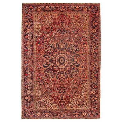 ECARPETGALLERY Hand-knotted Sarabi Dark Copper Wool Rug - 8'11 x 13'0
