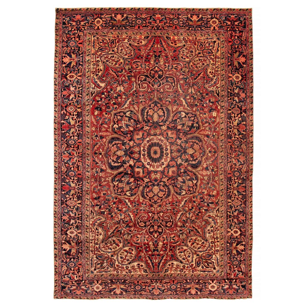 ECARPETGALLERY Hand-knotted Sarabi Dark Copper Wool Rug - 8'11 x 13'0