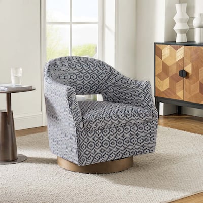 Ofelia Transition Upholstered 360-degree Swivel Chair by HULALA HOME