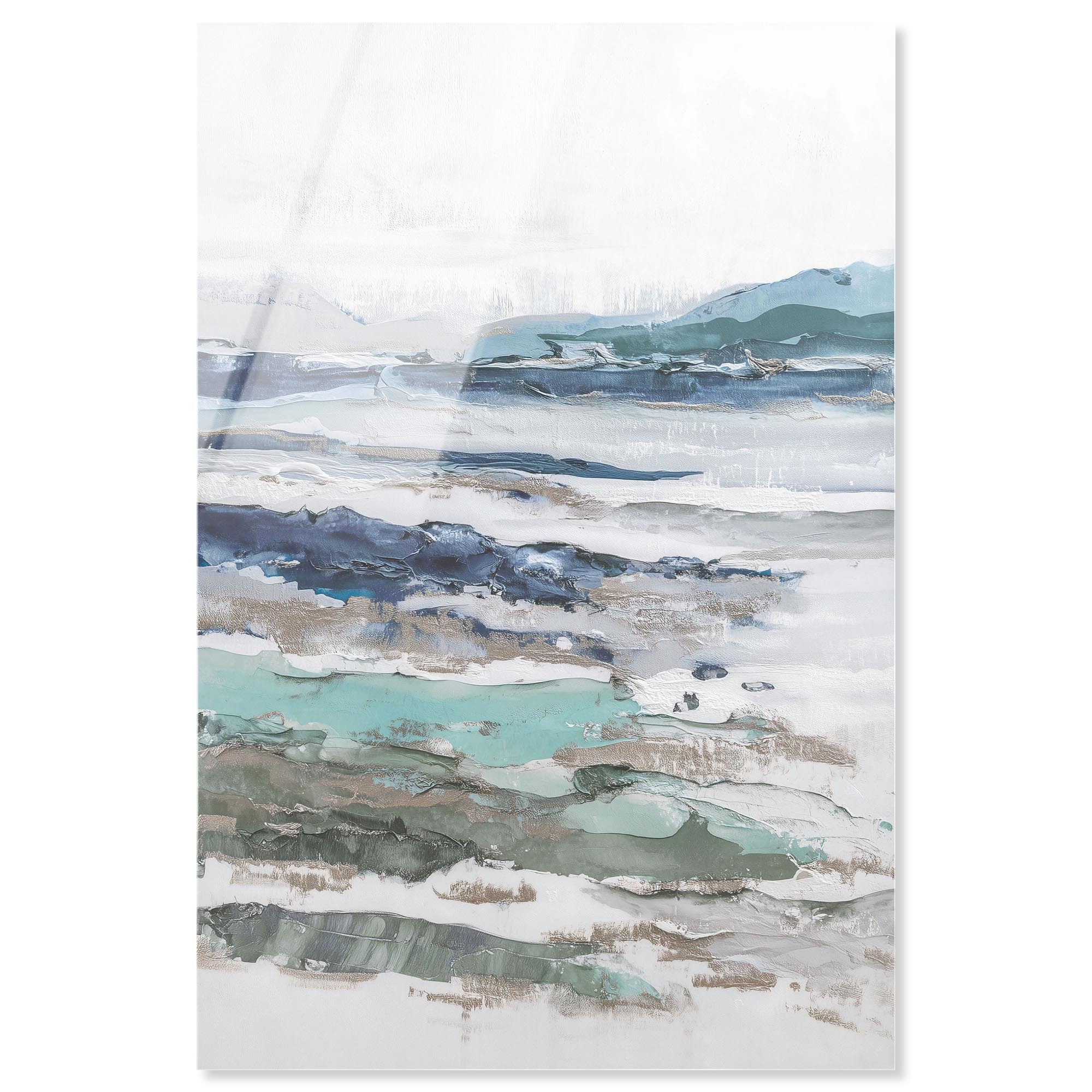 Marine Layers III Blue Abstract Art Acrylic Print by Art Remedy