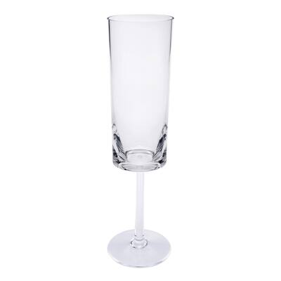 Halo Plastic Champagne Flutes Set of 4 (4oz), Unbreakable Mimosa Glasses Plastic Champagne Glasses