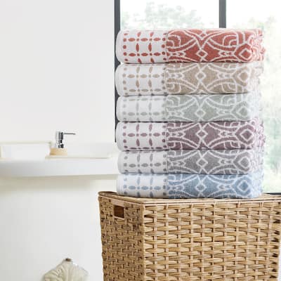 Modern Threads Monroe 6-Piece Yarn Dyed Jacquard Towel Set - N/A